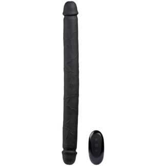 Willie City Realistic Vibrating Double Dildo 40 cm - Black